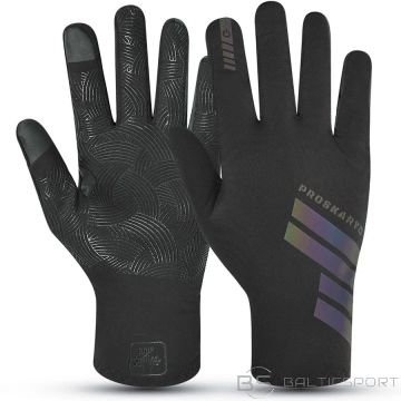 Proskary Футбольные перчатки Grip Gloves / Черные / M