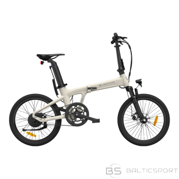 Saliekams elektriskais velosipēds ADO A20S AIR ar priekšējo piekari, Ivory (balts)