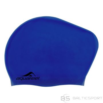 Swimming cap silicone AQUAFEEL 30404 43 blue/navy long hair