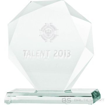 BS 3D engraved glass trophy with case (-)