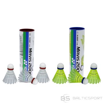 Badmintona volāni /Yonex Mavis 2000 badmintona šautene / Balta / szybka