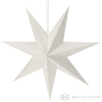 Christmas Decoration Dekoratīvs piekaramais papīrs Zvaigzne 60cm Balts
