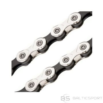 KMC Ķēde X10&#39;116 posmu sudraba melna folija (N/A)