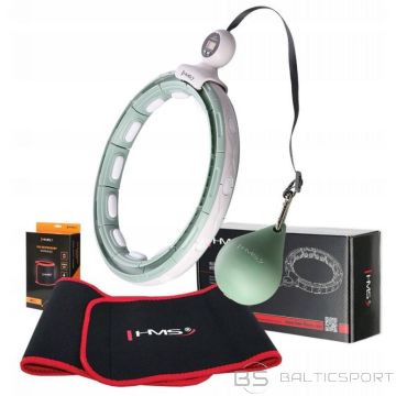 HMS Hula Hop HHM15 komplekts ar leti un gravitācijas bumbu, zaļš + josta BR163, sarkans /