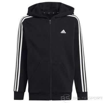 Adidas Sweatshirt 3 Stripes FL Full-Zip Hoody Jr. HR6331 / black / 140 cm