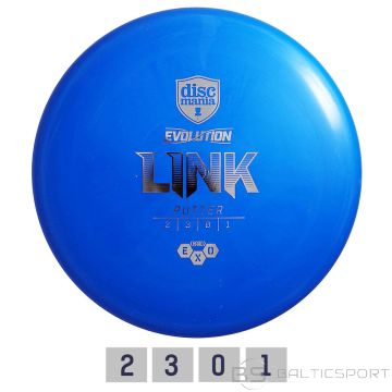 Discgolf DISCMANIA Putter HARD EXO LINK Evolution Blue 2/3/0/1