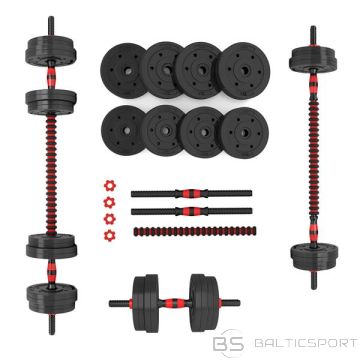 Hanteļu komplekts  /HMS SGP15 KOMPOZĪTA STIENU UN HANEĻU KOMPLEKTS 15 KG
