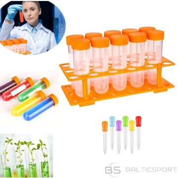 BS Lielās mēģenes statīvā un pipetes - komplekts (10+6)