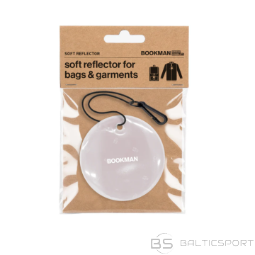 BOOKMAN mīkstais atstarotājs, apaļš, balts