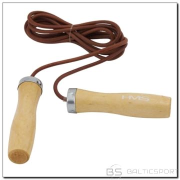 Leather skipping rope with a wooden handle HMS SK07 (N/A)