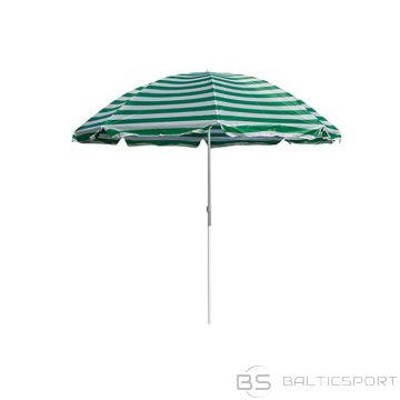 Pludmales saulessargs d230cm zaļš/balts