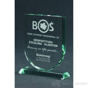 BS Gravēts stikla trofeja ar maciņu (nav pieejams)