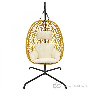 Progarden COCOON piekaramais krēsls ar rāmi 195 cm brūns 120 kg