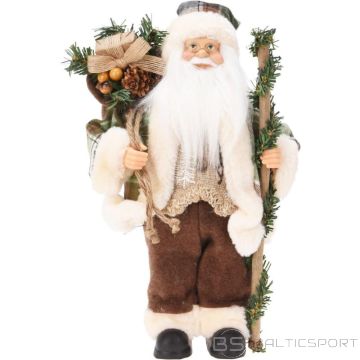 Deluxe Ziemassvētku dekoratīvs Ziemassvētku vecītis, stāvošs, 30 cm, brūns (nav pieejams)
