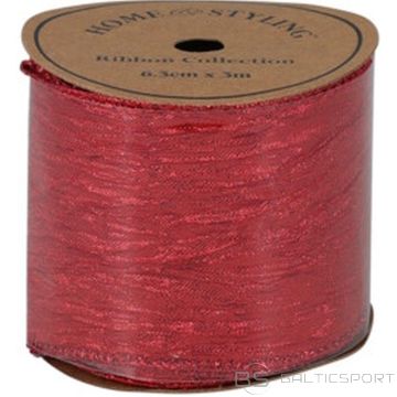 Koopman Gofrēta lente 6,3 cm x 3 m sarkana