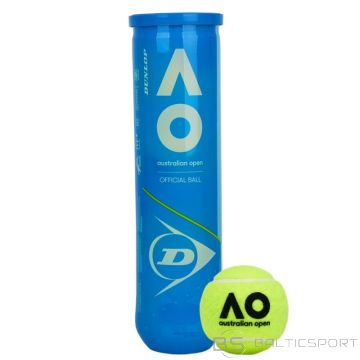 Dunlop Austrālijas atklātā tenisa bumba, 4 gab AUO1 (tenis ziemny)