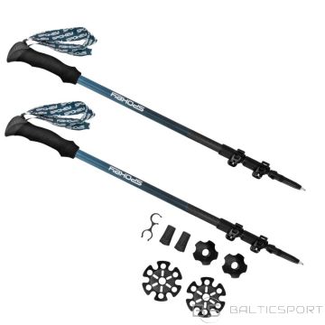 Spokey CARBON trekinga nūjas (105-135cm)