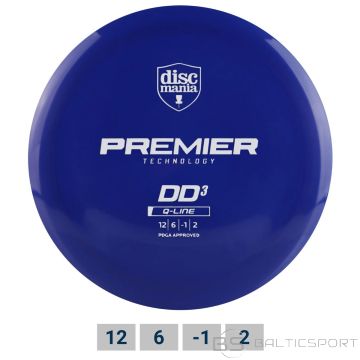 Discgolf DISCMANIA Distance Driver Q-LINE PREMIER DD3 Blue 12/6/-1/2