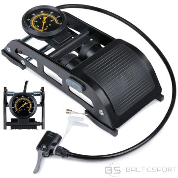 Dunlop Double-Piston Foot Pump with Pressure Gauge for Bicycle, Car and Balls