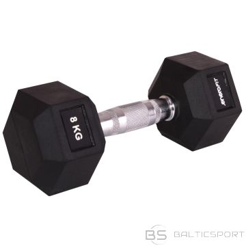 Enero Fit HEX RUBBER Dumbbell 8 KG EB FIT