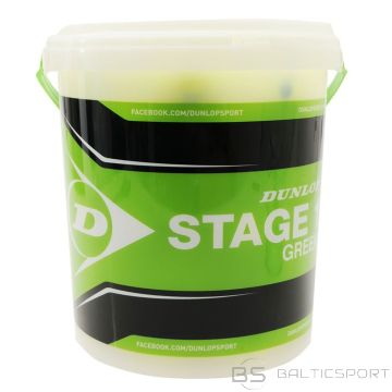Tennis balls DUNLOP STAGE 1 60-bucket green