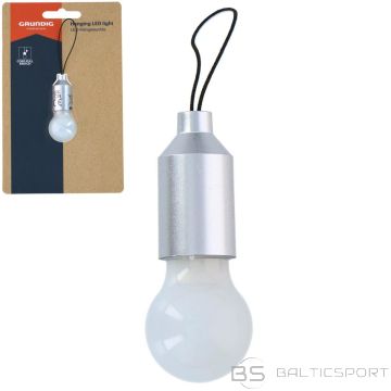 Grundig LED TŪRISMA LUKTURIŅŠ PIEKARAMS SUDRABA KRĀSĀ