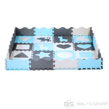 Nils Fun MD03 KIDS PLAYPEN PUZLE MAT MINT 36 ELEMENTS 140x140CM