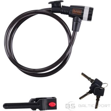 Black & Decker BIKE LOCK CABLE WITH LOCK 10x900MM WITH HANDLE