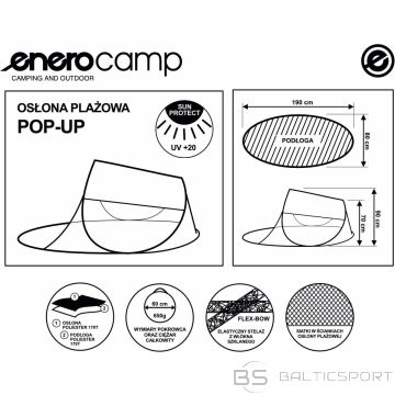 Enero Camp SELF-DEPLOYING BEACH SCREEN TENT 190X80X90/70CM BLUE