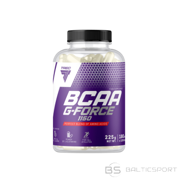 Aminoskābju komplekss TREC BCAA G-FORCE 1150 180 kapsulas