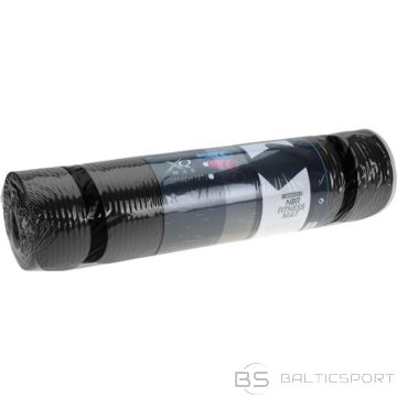 Xqmax Fitnesa paklājiņš NBR pretslīdes pārklājums, melns (-)