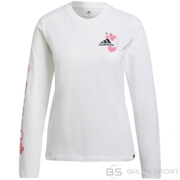 Adidas T-krekls ar ziediem ar garām piedurknēm W H14699 (XS)