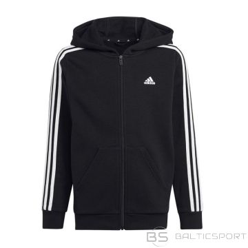 Sweatshirt adidas 3 Stripes FL Full-Zip Hoody Jr. HR6331 (128 cm)