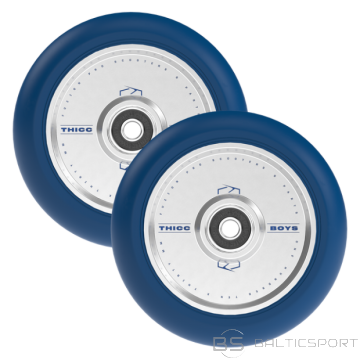 Ritenis skrejritenim FUZION Thiccboys Wheels 30 x 110mm Navy/Silver (pāris)