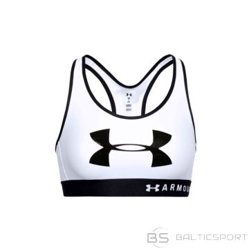 Under Armour Mid Keyhole grafiskais krūšturis W 1344333-100 (XS)