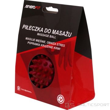 Enero Fit МАССАЖНЫЙ МЯЧ 7 СМ, КРАСНЫЙ СРЕДНИЙ