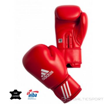 Adidas boksa cimdi ar AIBA apstiprinājumu sarkani (12 unces)