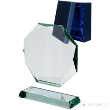 BS Glass trophy with a detached base and case (-)