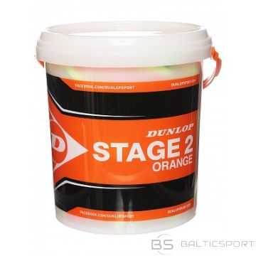 Tennis balls DUNLOP STAGE 2 60-bucket orange