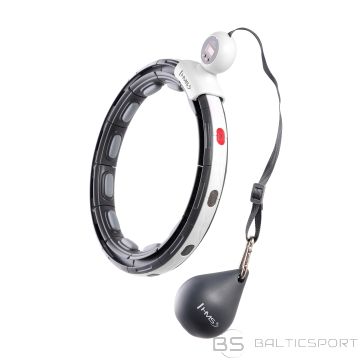 HHM15 HULA HOOP melnais magnētiskais ar svaru + skaitītāju HMS