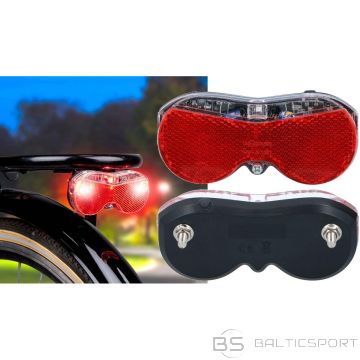 DUNLOP aizmugurējais velosipēda lukturis ar 3 LED