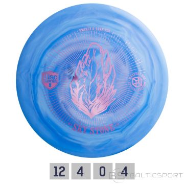 Discgolf disc DISCMANIA Distance Driver S-LINE SWIRLS PD2 Sky Stone Blue/White 12/4/0/4