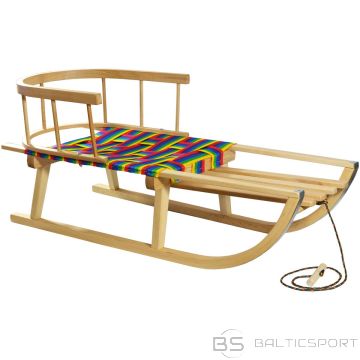 Enero NINA WOODEN SLED WITH BACKREST AND WEBBED SEAT