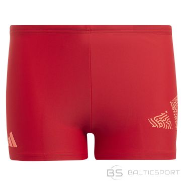 Adidas Swim trunks 3 BAR Log Boxer IC4739 / 176 cm / red