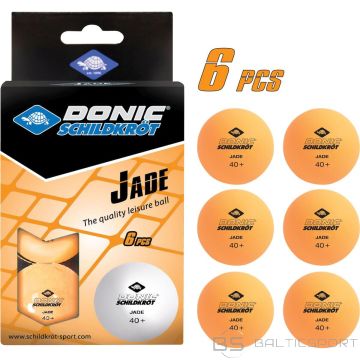 Donic JADE POLY 40 ORANGE TABLE TENNIS BALLS 6 PCS