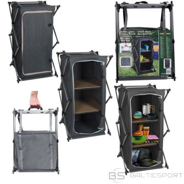 Camp Active SALOKĀMS TŪRISMA DRĒBJU Skapis AR 3 PLAUKTIEM 49x53x95cm