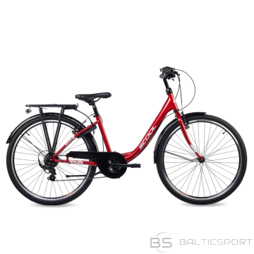 S´cool Youth bicycle S'COOL chiX, 26'' Red/White