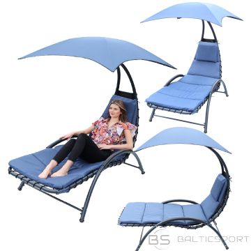 Saska Garden DESK CHAIR WITH UMBRELLA BERGAMO 200x125x180CM NAVY BLUE