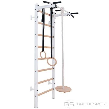 Benchk WOODEN AND METAL GYMNASTIC LADDER WITH WOODEN BAR AND ACCESSORIES 222W