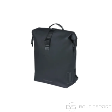 Mugursoma ar bagāžas plaukta stiprinājumu BASIL SoHo Nordlicht, 17 L, LED, melna